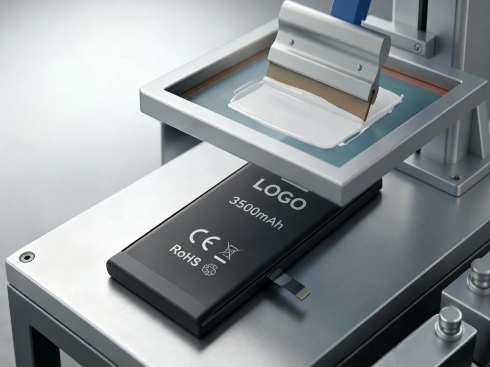 battery screen printing customization