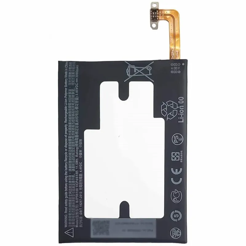 High capacity lithium ion battery replacement for HTC 10 model HTC B2PS6100 premium hardware block