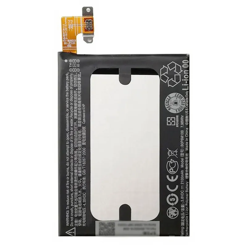 High capacity lithium ion battery replacement for HTC One mini 2 model HTC BOP6M100 premium hardware block