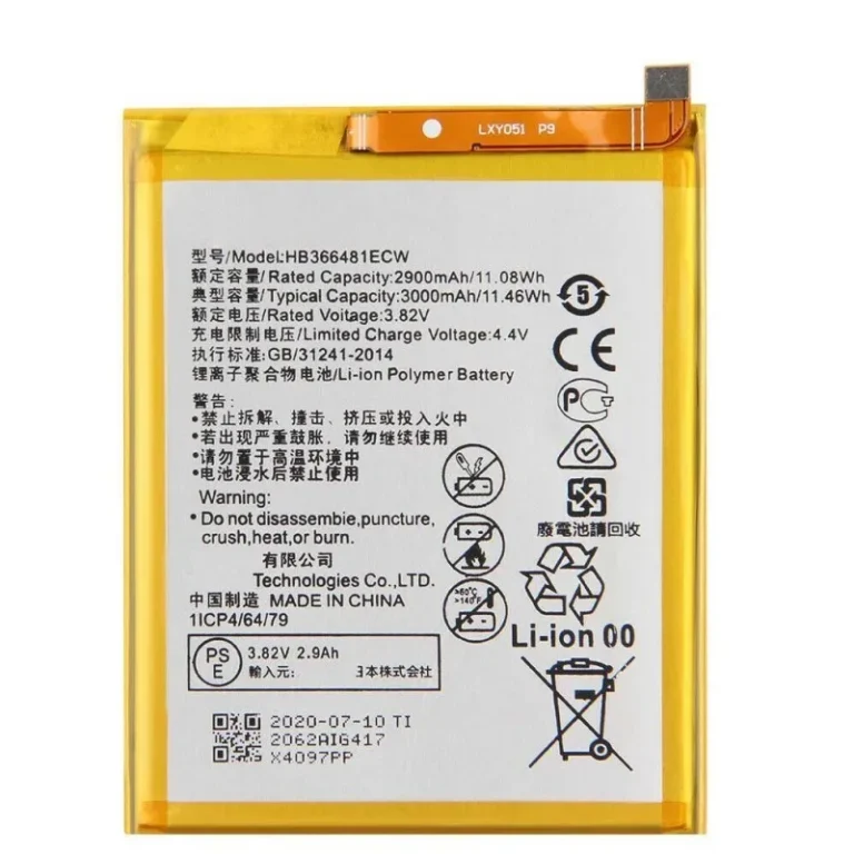Huawei P9 zero cycle lithium ion battery pack and premium pro grade replacement hardware manufactured for stable corporate global bulk distribution