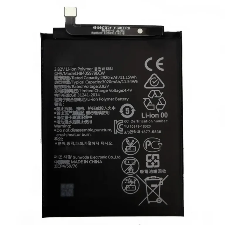Huawei Enjoy 6S 0 cycle battery model HB405979ECW 100 health battery replacement smartphone cells from Shenzhen factory wholesale supplier