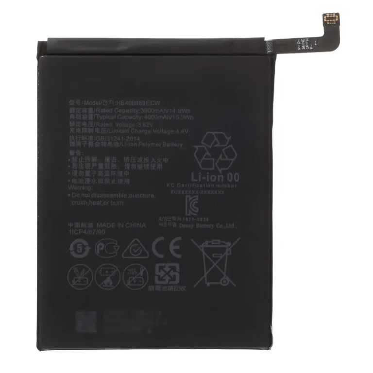 Huawei Y7 Prime 2017 high output accumulator HB406689ECW lithium polymer core replacement cell from Shenzhen factory direct wholesale