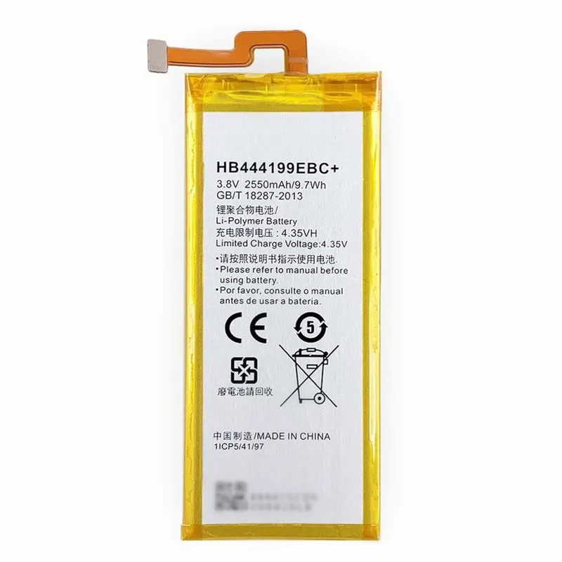Huawei Honor 4C genuine battery model HB444199EBC+ full capacity replacement smartphone cell pack from Shenzhen direct factory wholesale supplier