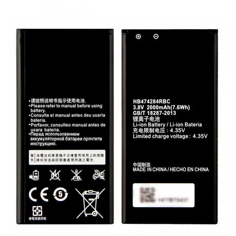 Huawei Ascend Y5 premium replacement battery HB474284RBC fresh batch lithium battery pack from Shenzhen factory wholesale supplier