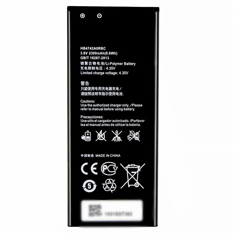 Huawei Honor 3C 0 cycle battery model HB4742A0RBC reliable aftermarket smartphone cell pack from Shenzhen supplier wholesale