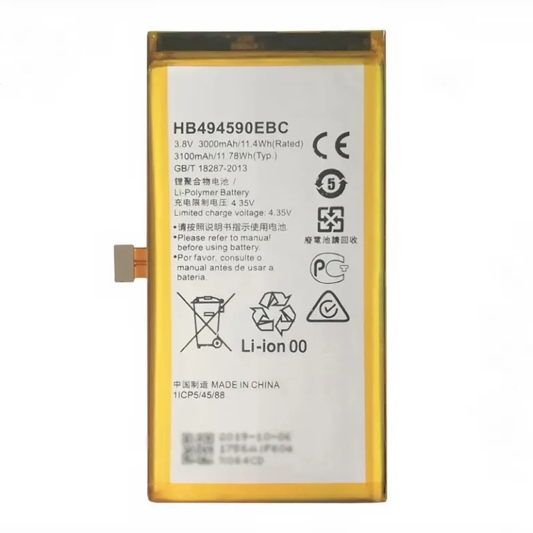 Huawei Honor 7 original battery model HB494590EBC full capacity replacement smartphone cell pack from Shenzhen direct factory wholesale supplier