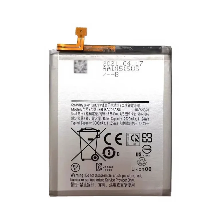 Fresh stock EB-BA202ABU battery wholesale for Samsung A20e repair