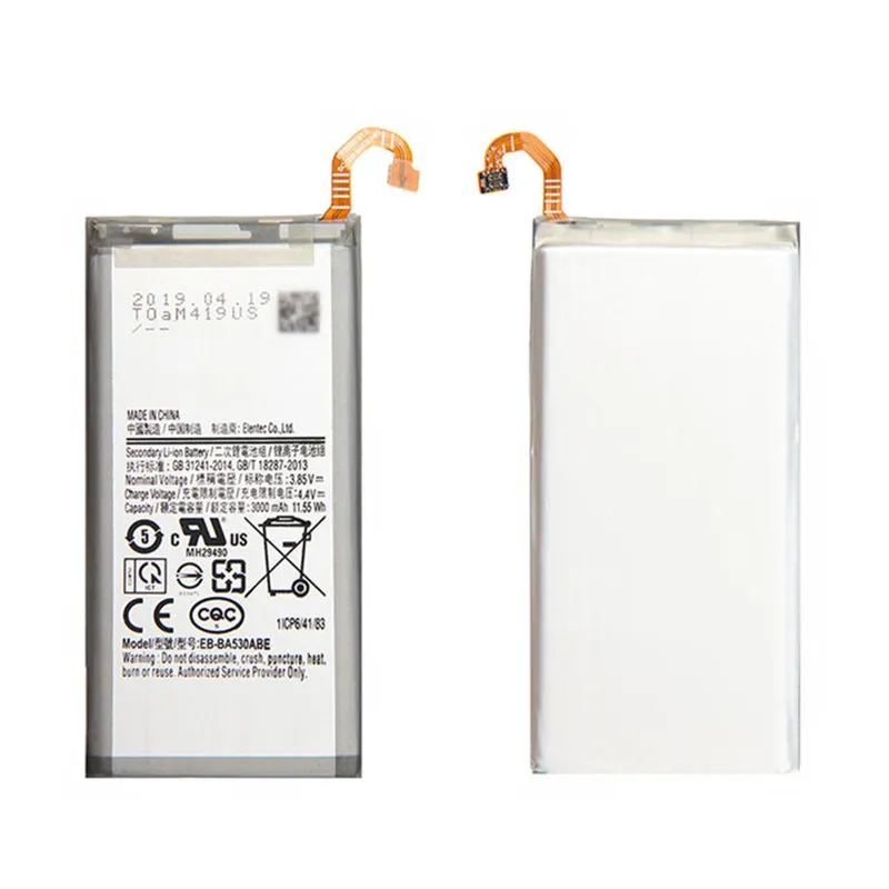 Rigid tested EB-BA530ABE power cell for Samsung A8 2018 bulk wholesale