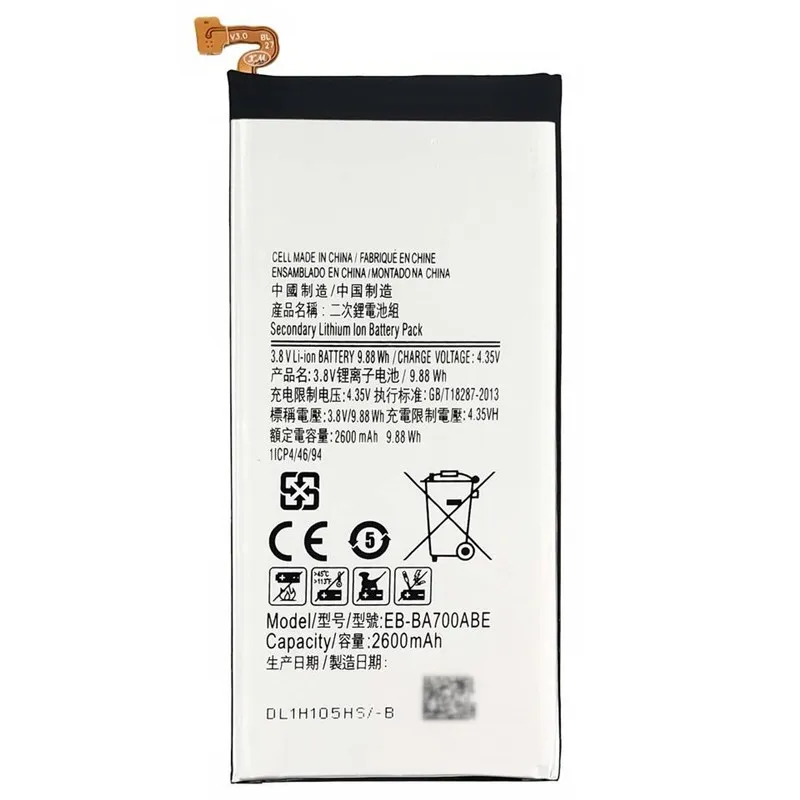 Samsung A7 2015 replacement battery EB-BA700ABE wholesale with genuine