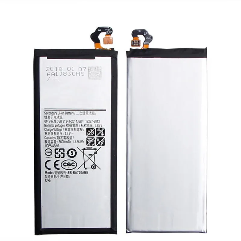 Samsung A7 2017 battery EB-BA720ABE wholesale fresh stock from Shenzhen factory
