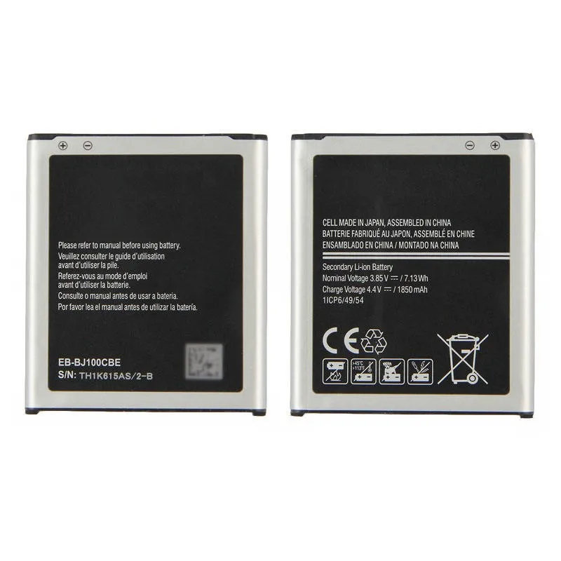 Bulk Samsung J1 2015 Battery EB-BJ100CBE for Franchise Aftermarket Repair Supply