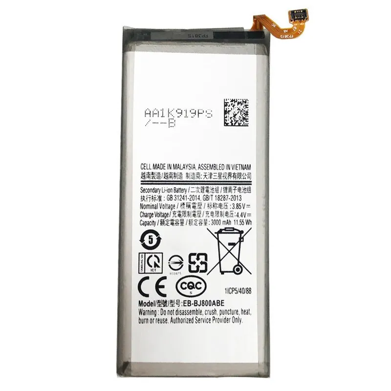 Dual-compatible Samsung A6 J6 battery EB-BJ800ABE wholesale by factory-direct supplier