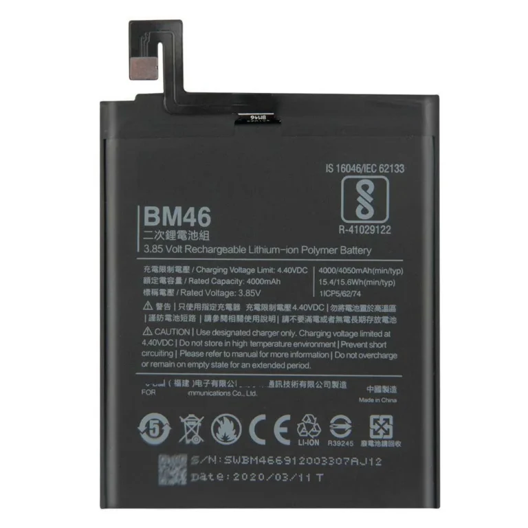 Xiaomi Redmi Note 3 heavy duty phone battery BM46 commercial bulk sourcing from Shenzhen direct factory sourcing