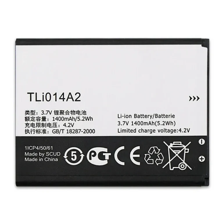 High capacity lithium ion battery replacement for Vodafone Smart First 6 model TLi014A2 premium hardware block