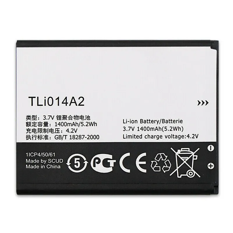 High capacity lithium ion battery replacement for Vodafone Smart First 6 model TLi014A2 premium hardware block