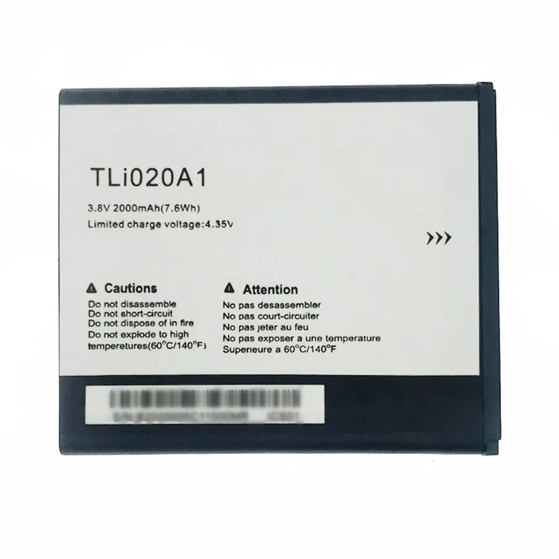 High capacity lithium ion battery replacement for Alcatel One Touch Pop Star model TLi020A1 premium hardware block