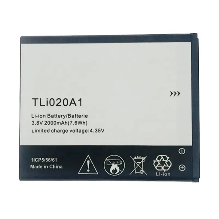 High capacity lithium ion battery replacement for Alcatel One Touch Pop Star model TLi020A1 premium hardware block