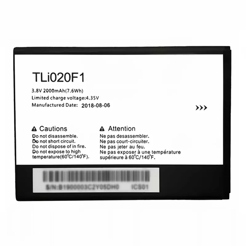 High capacity lithium ion battery replacement for Alcatel Ideal Xcite model TLi020F1 premium hardware block