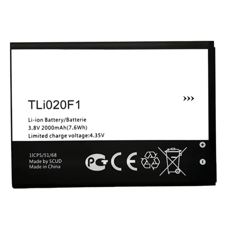 High capacity lithium ion battery replacement for Alcatel Ideal Xcite model TLi020F1 premium hardware block