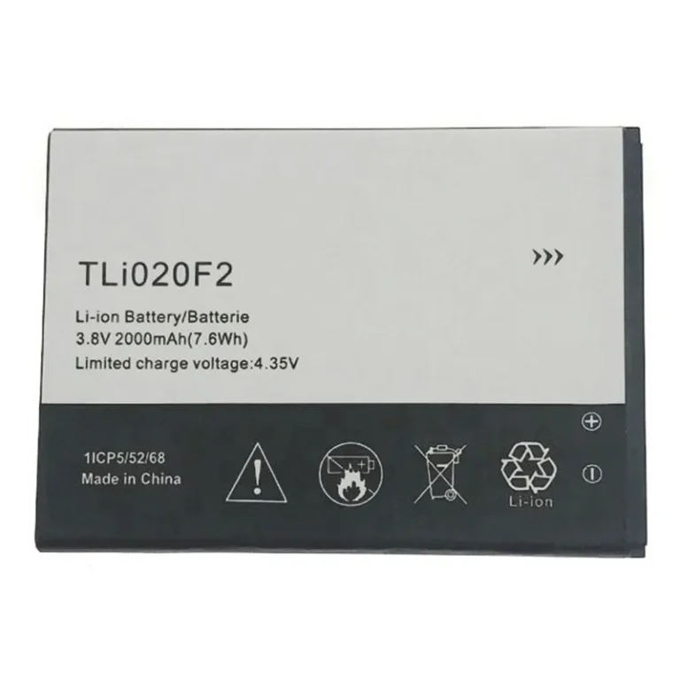 High capacity lithium ion battery replacement for Alcatel One Touch Pop 2 model TLi020F2 premium hardware block