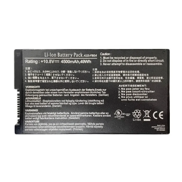 Premium A32-F80A replacement battery for ASUS F80 F83VD F81 F81E F83V F83VD F83VF F83SE
