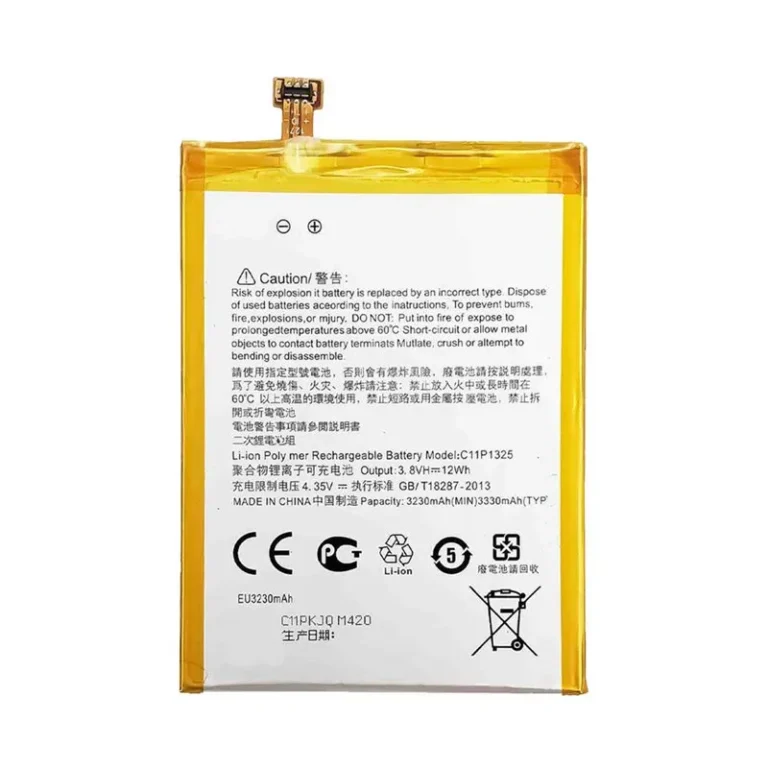 High capacity lithium ion battery replacement for Asus ZenFone 6 model Asus C11P1325 premium hardware block