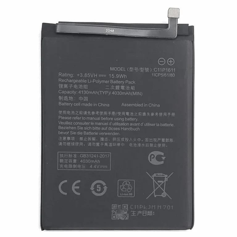 High capacity lithium ion battery replacement for Asus ZenFone 3 Max model Asus C11P1611 premium hardware block