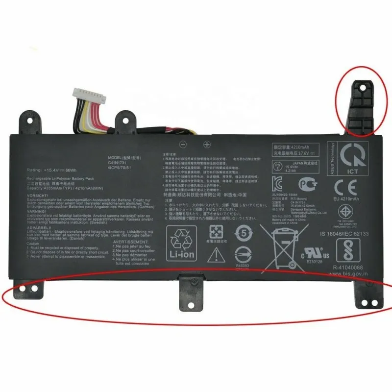 Premium C41N1731 replacement battery for Asus ROG Strix G15 G512 G512LV G512LU G512LW G512LWS Scar 15 G532LV G532LWS