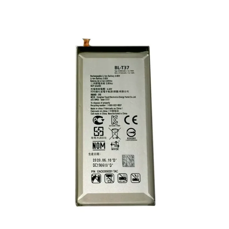 High capacity lithium ion battery replacement for LG V40 ThinQ model LG BL-T37 premium hardware block