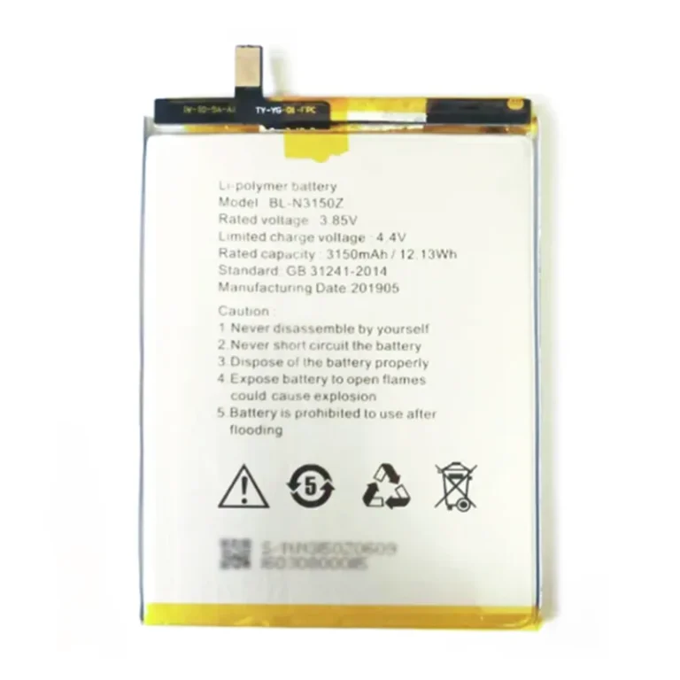 High capacity lithium ion battery replacement for BLU Vivo 5R model BL-N3150Z premium hardware block