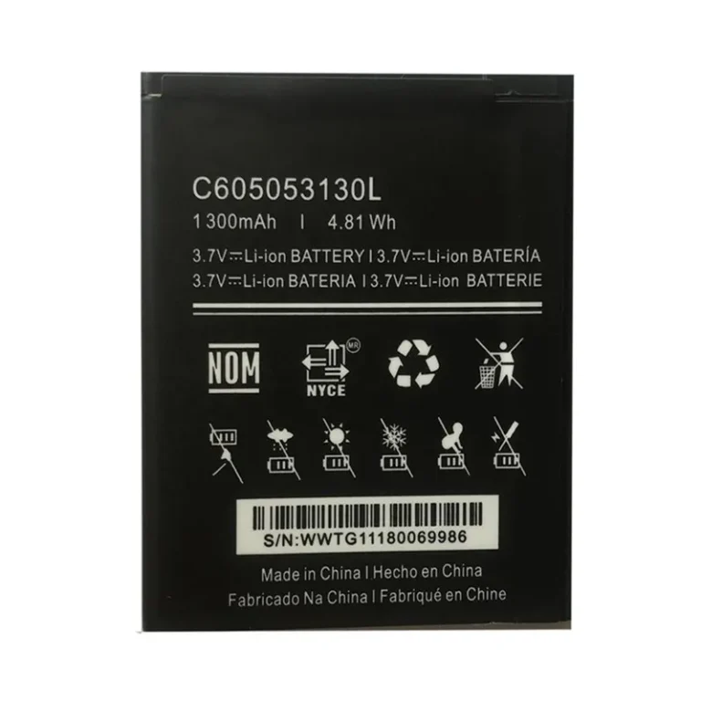 High capacity lithium ion battery replacement for BLU C4 model C605053130L premium hardware block