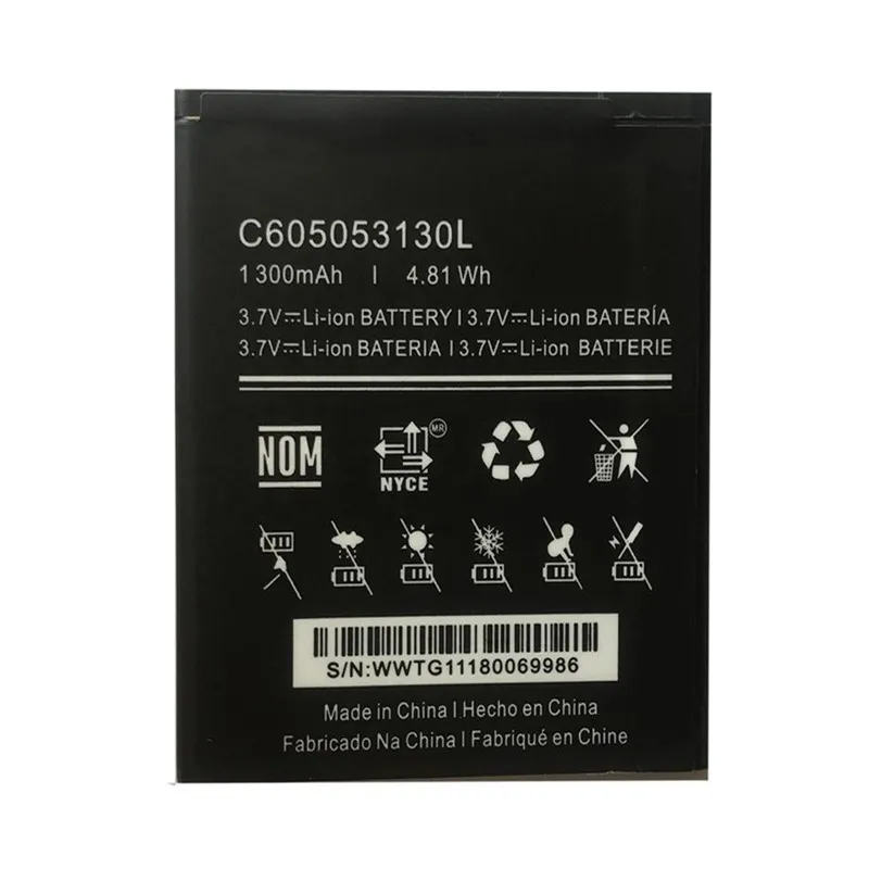 High capacity lithium ion battery replacement for BLU C4 model C605053130L premium hardware block