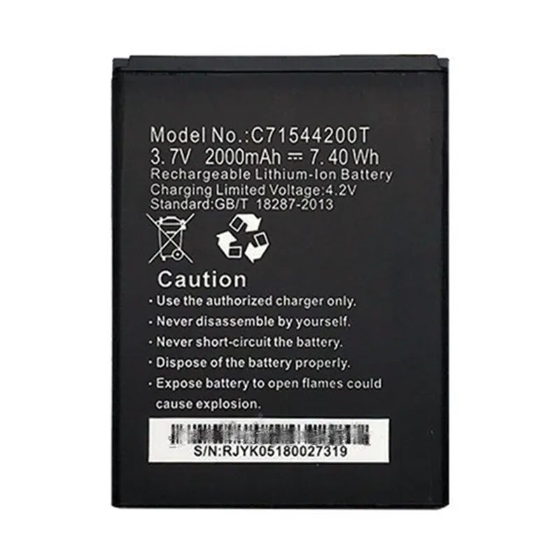 High capacity lithium ion battery replacement for BLU Studio G model C71544200T premium hardware block