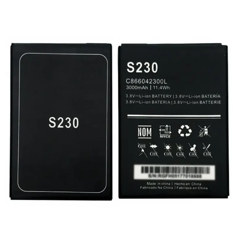 High capacity lithium ion battery replacement for BLU Studio C 8.8 model C866042300L premium hardware block