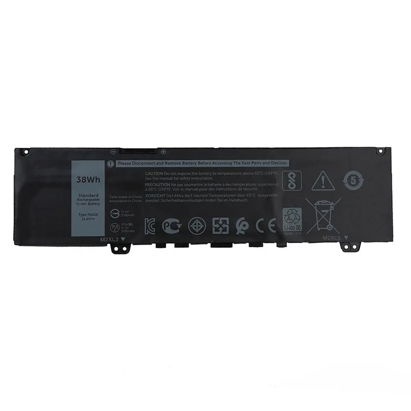 Premium F62G0 replacement battery for Dell Inspiron 13 5370 7370 7373 7380 7386 15 7570 7573 Vostro 5370