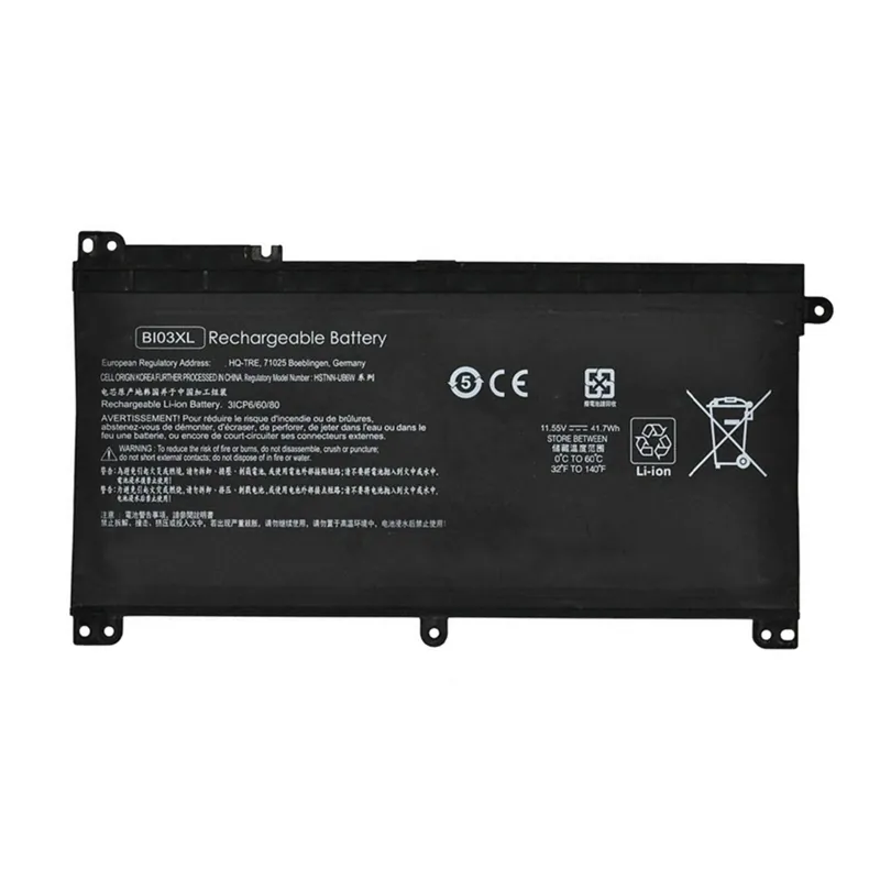 Premium BI03XL replacement battery for HP Pavilion x360 13-U M3 ProBook x360 11 G1 EE 11 G2 EE Stream 14 Pro G3 14-AX000