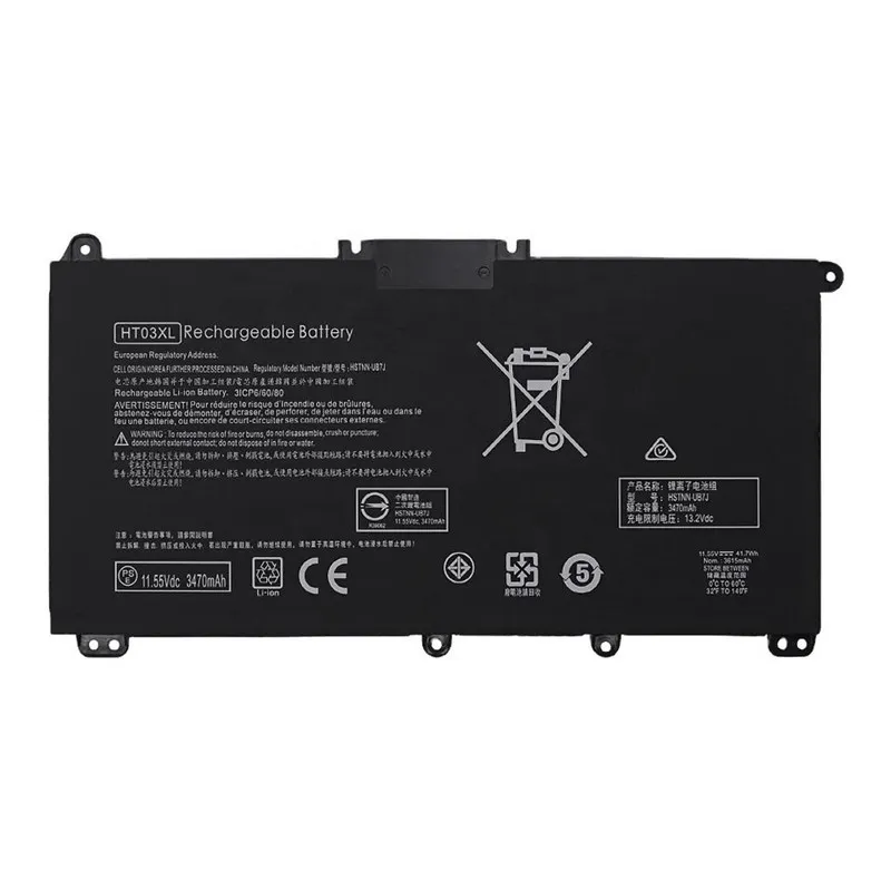 Premium HT03XL replacement battery for HP Pavilion 14-CE 15-DW Pavilion x360 14-DH 14M-DH HP 240 G7 245 G7 340 G7 348 G5 470 G7