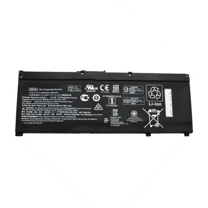 Premium SR04XL replacement battery for HP Pavilion Power 15-CB 15-CB000 OMEN 15-CE 15-CE000 17-CB 17-CB000 17-CB001 ZBook 15V G5