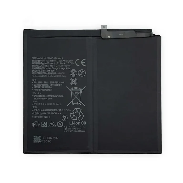 High capacity replacement battery HB28D8C8ECW-12 for Huawei MatePad 10.4 BAH3-W09 BAH3-AN10 BAH3-W59 BAH3-AL00 BAH3-L09 wholesale supply