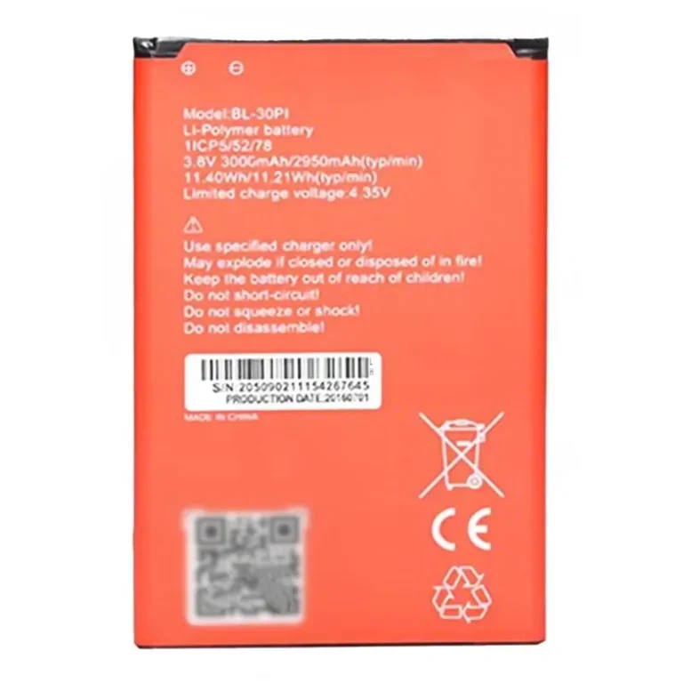 High capacity lithium ion battery replacement for itel it1408 model BL-30PI premium hardware block