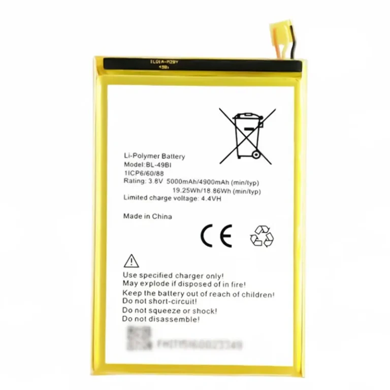 High capacity lithium ion battery replacement for itel it1516 model BL-49BI premium hardware block