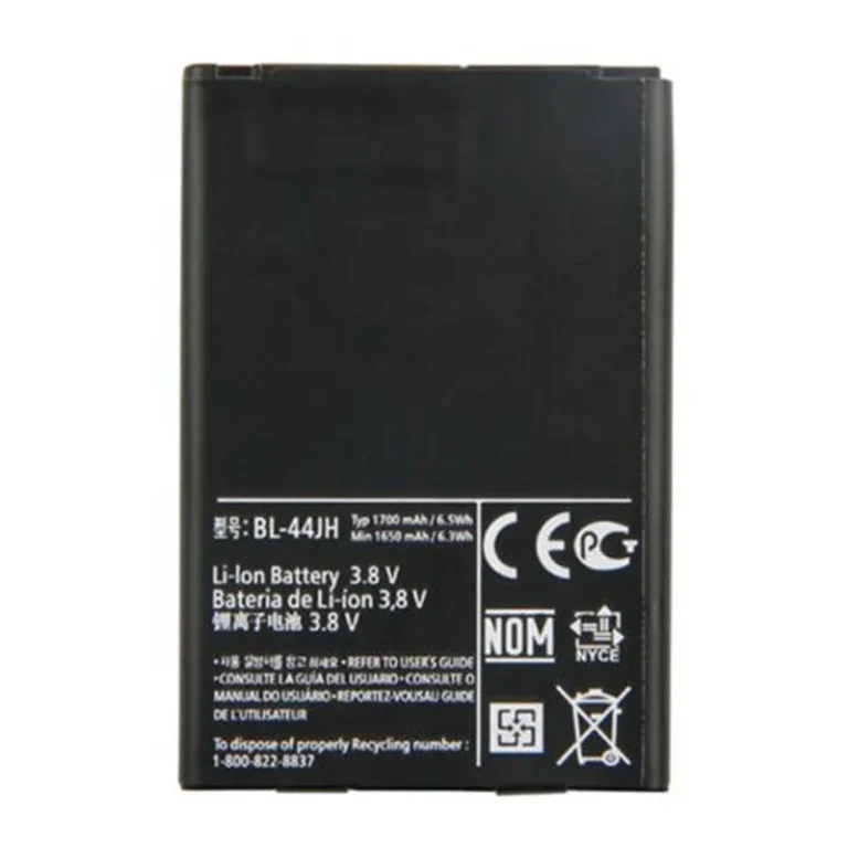 High capacity lithium ion battery replacement for LG Optimus L7 model LG BL-44JH premium hardware block