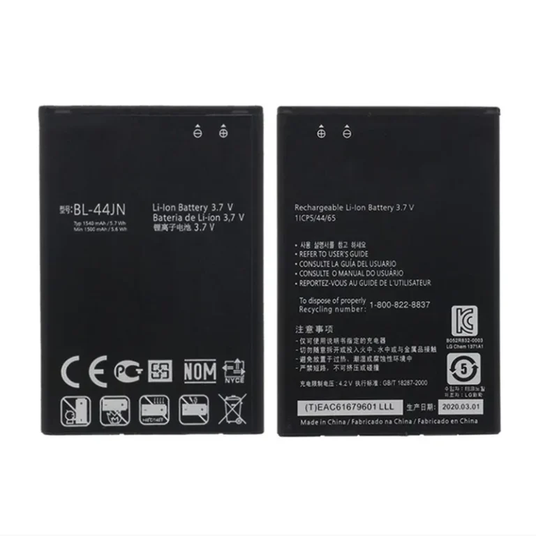 High capacity lithium ion battery replacement for LG L2 model LG BL-44JN premium hardware block