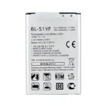 High capacity lithium ion battery replacement for LG G4 model LG BL-51YF premium hardware block