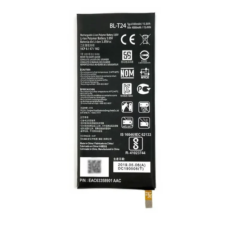 High capacity lithium ion battery replacement for LG X Power model LG BL-T24 premium hardware block