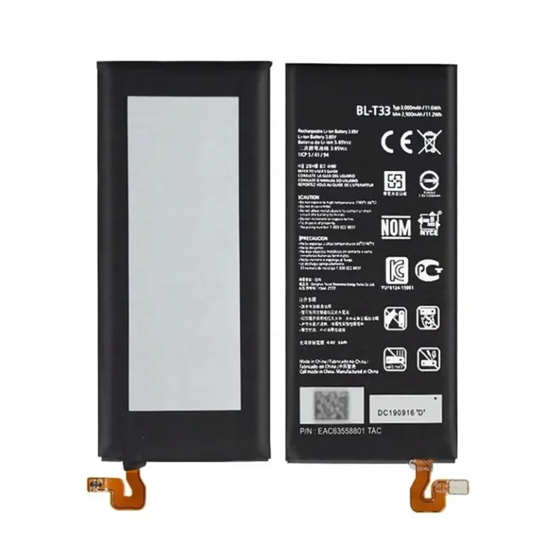 High capacity lithium ion battery replacement for LG Q6 model LG BL-T33 premium hardware block