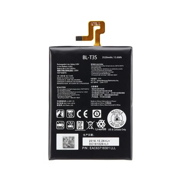 High capacity lithium ion battery replacement for LG Google Pixel 2 XL model LG BL-T35 premium hardware block
