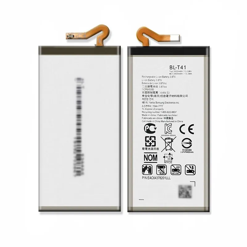 High capacity lithium ion battery replacement for LG G8 ThinQ model LG BL-T41 premium hardware block