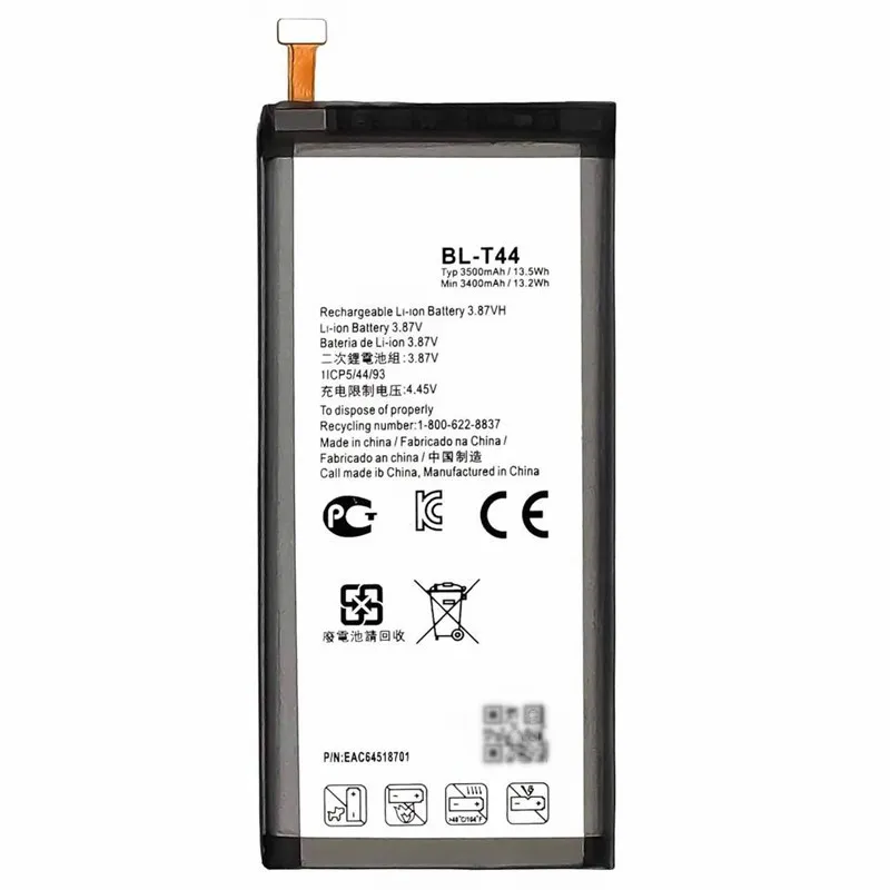 High capacity lithium ion battery replacement for LG Stylo 5 model LG BL-T44 premium hardware block