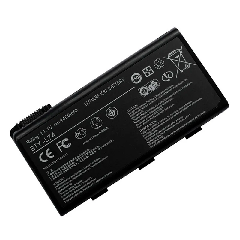 Premium BTY-L74 replacement battery for MSI A5000 A6000 CR500 CR600 CR610 CR620 CR700 CX500 CX700 CX720 GE700